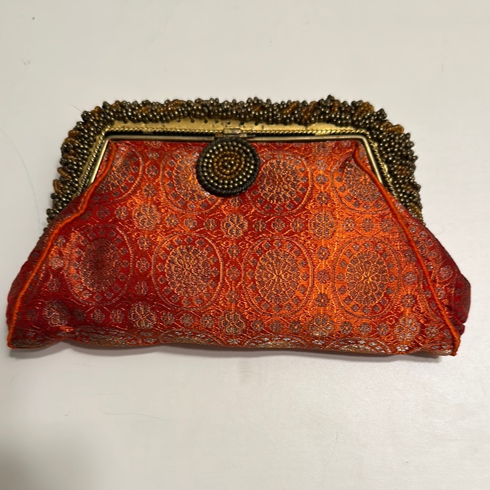 Elegant Orange Clutch Bag